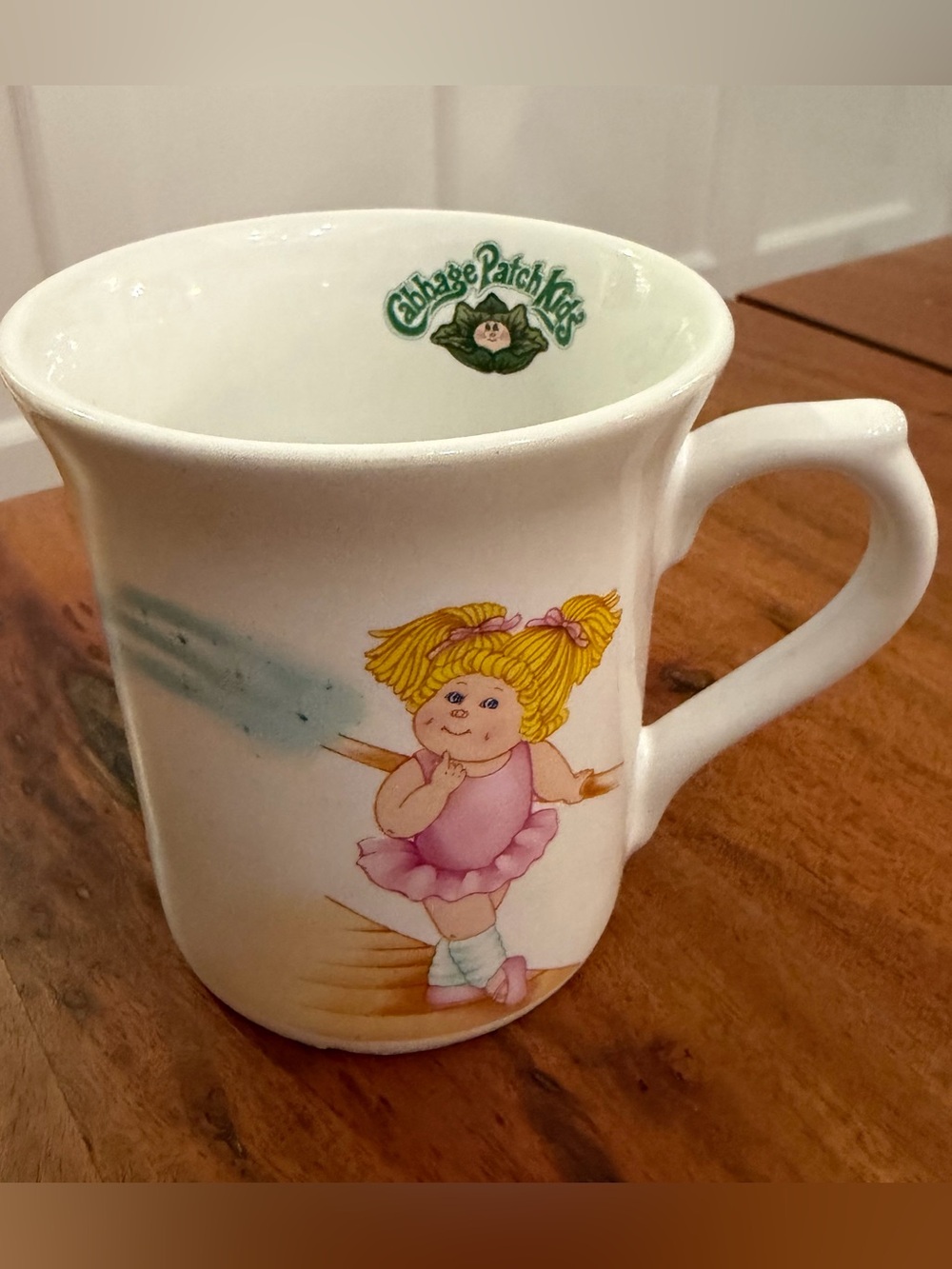 Vintage 1984 Cabbage Patch Kids Ballerina Ceramic Coffee Mug O.A.A. Inc. Ballet